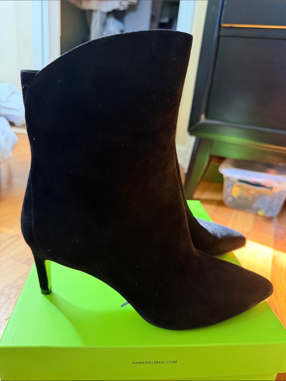 Sam Edelman Black Heeled Boots for Women